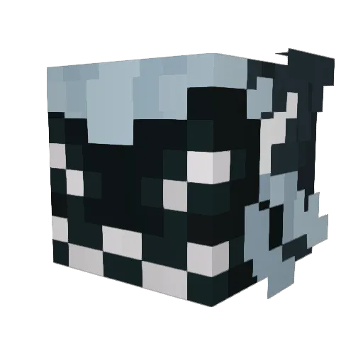 undetected28_ Minecraft avatar head, 3D render