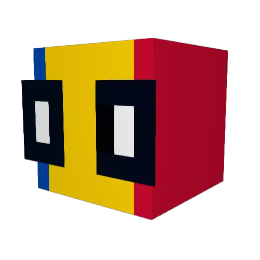 undrian Minecraft avatar head, 3D render