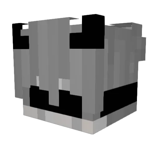 unescau Minecraft avatar head, 3D render