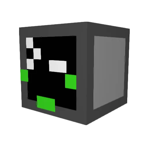 unexpectcat Minecraft avatar head, 3D render