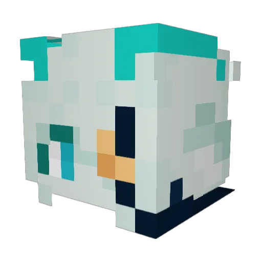 unfathomablydumb Minecraft avatar head, 3D render