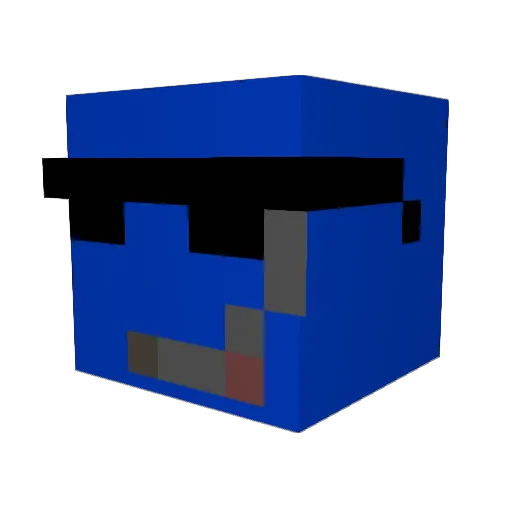 unforgivablefla Minecraft avatar head, 3D render