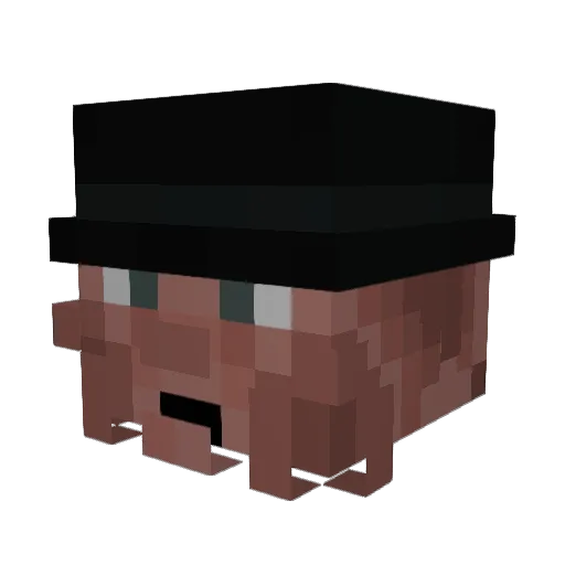 unfqxo Minecraft avatar head, 3D render