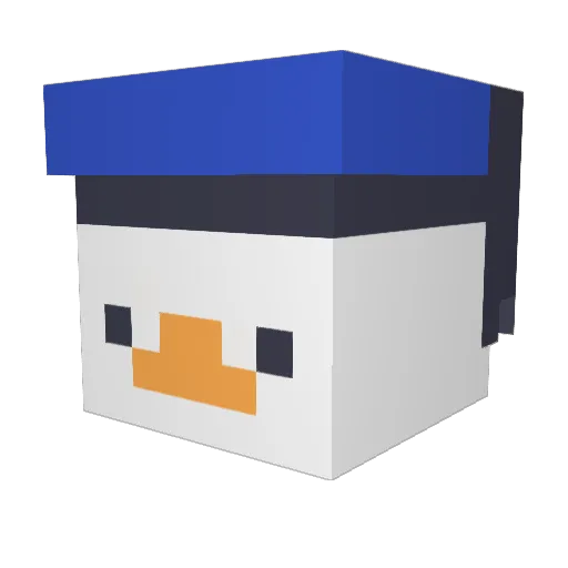 ungrbungr Minecraft avatar head, 3D render
