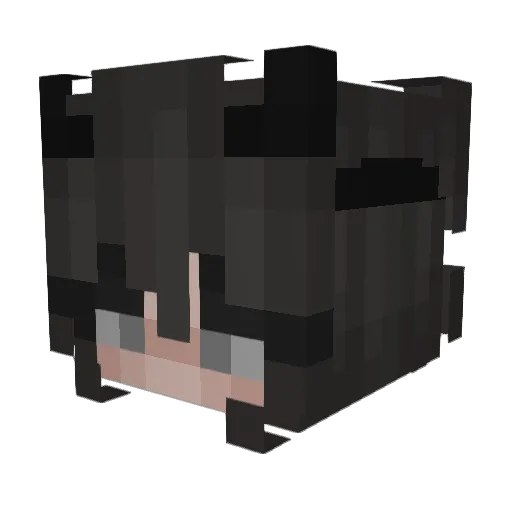 ungut Minecraft avatar head, 3D render