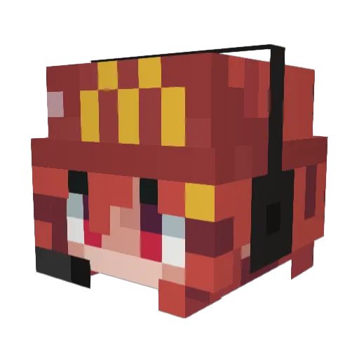 unhaapy0v Minecraft avatar head, 3D render