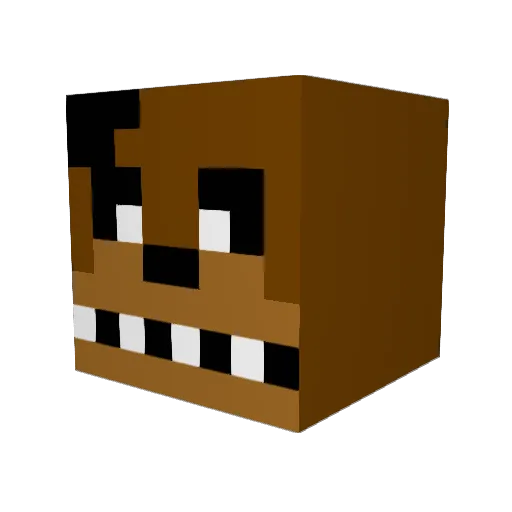 unholyxdewdrop Minecraft avatar head, 3D render