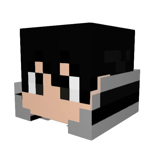 uni1014 Minecraft avatar head, 3D render