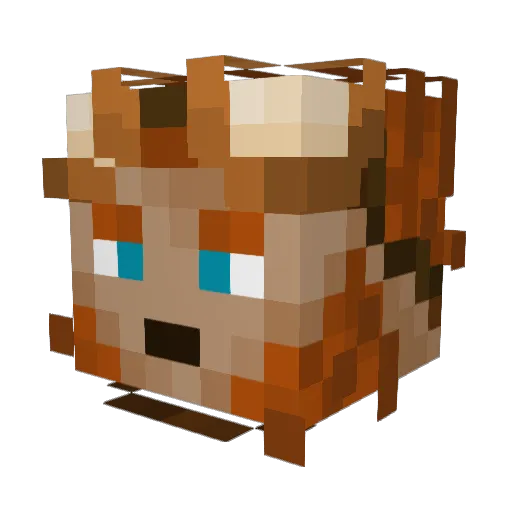 uni4264 Minecraft avatar head, 3D render