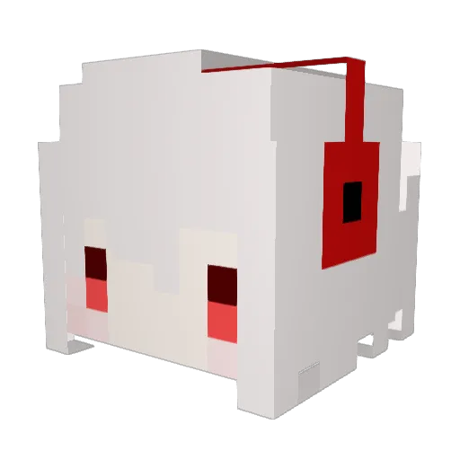 uni_sasa0824 Minecraft avatar head, 3D render