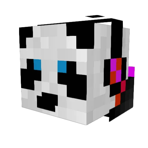 unibob72 Minecraft avatar head, 3D render