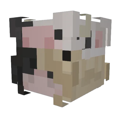 unicorn2154 Minecraft avatar head, 3D render