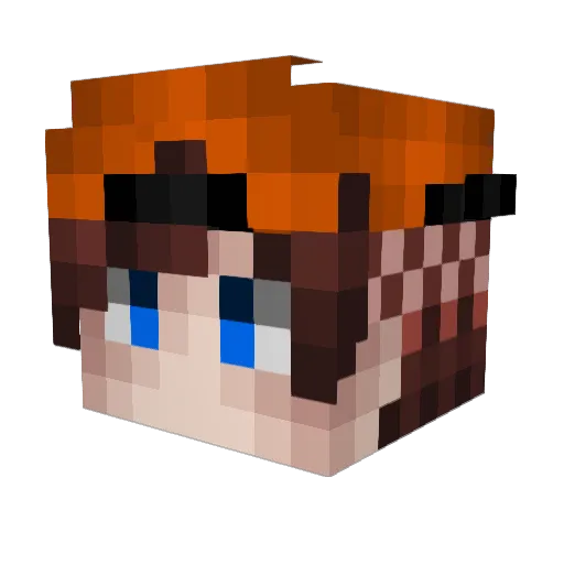 unicorn244 Minecraft avatar head, 3D render