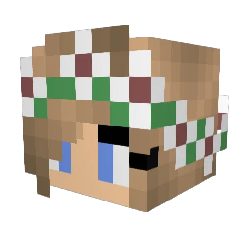 unicorn78dream Minecraft avatar head, 3D render