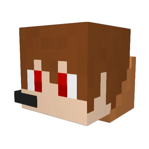 unicorn_787 Minecraft avatar head, 3D render
