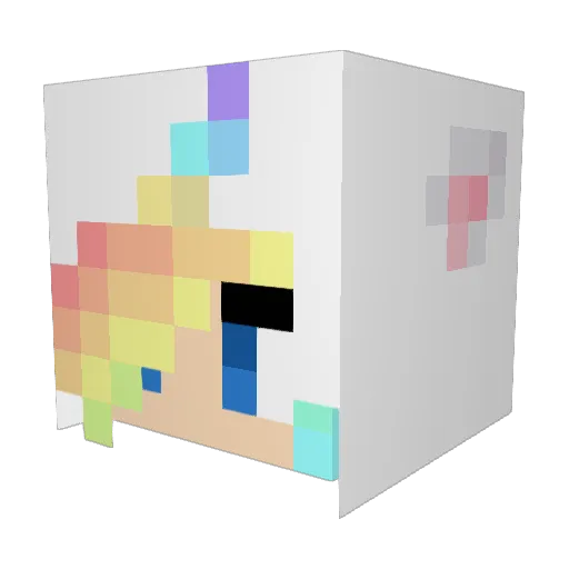 unicornbreeze Minecraft avatar head, 3D render
