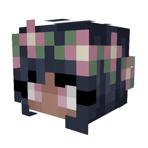 unicornca1 Minecraft avatar head, 3D render