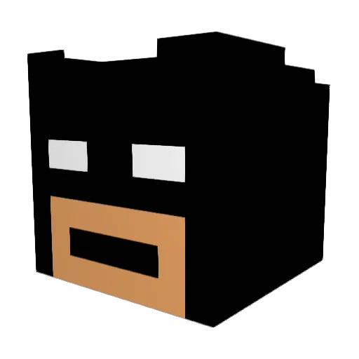 unicornchips Minecraft avatar head, 3D render