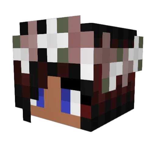 unicornemperor77 Minecraft avatar head, 3D render