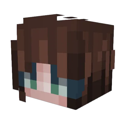 unicornheart18 Minecraft avatar head, 3D render