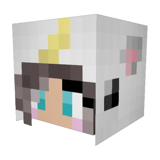 unicorniogamer04 Minecraft avatar head, 3D render
