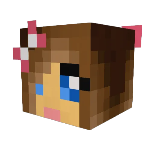 unicornjuicebox Minecraft avatar head, 3D render