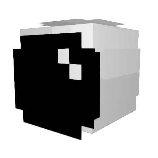 unicornknight02 Minecraft avatar head, 3D render
