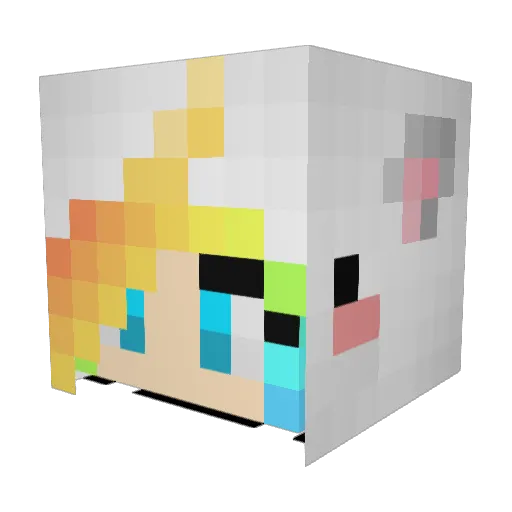 unicornkush04 Minecraft avatar head, 3D render
