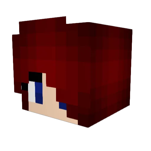 unicornlover46 Minecraft avatar head, 3D render