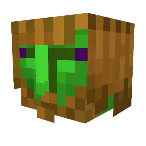 unicornlunch Minecraft avatar head, 3D render