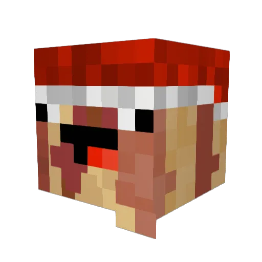 unicornman778 Minecraft avatar head, 3D render