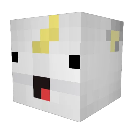 unicornqueen69 Minecraft avatar head, 3D render