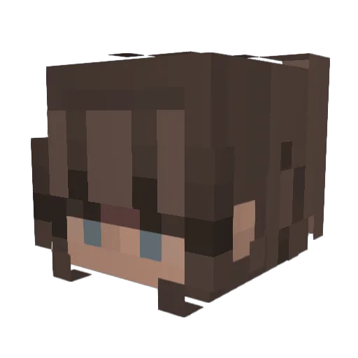unicornzom123 Minecraft avatar head, 3D render
