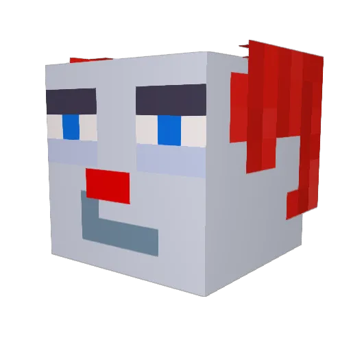 unicouniuni3 Minecraft avatar head, 3D render