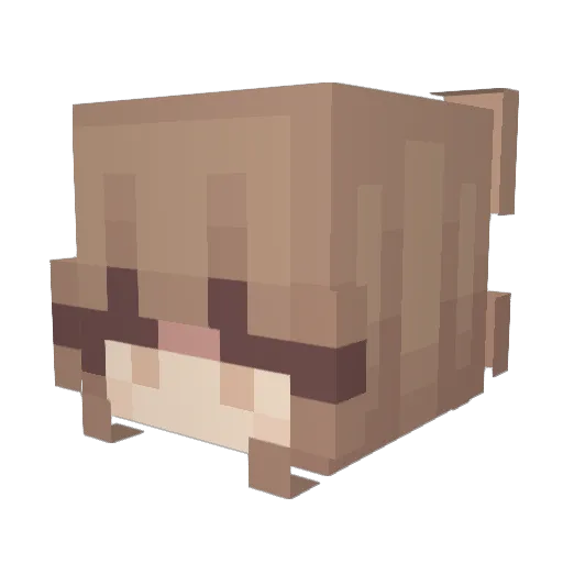 unicr4ft Minecraft avatar head, 3D render