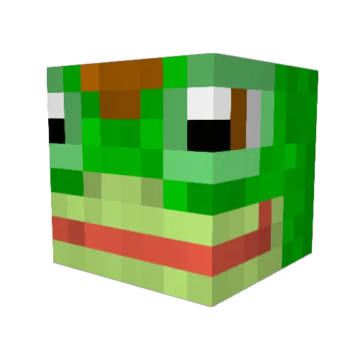 unicycle_god Minecraft avatar head, 3D render