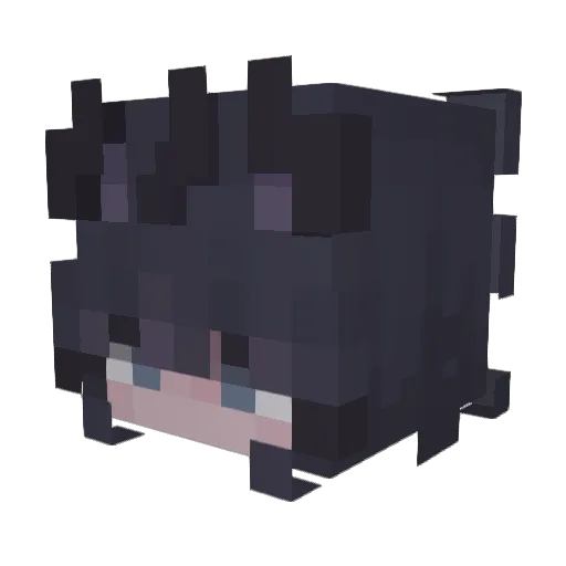 uniikorn Minecraft avatar head, 3D render