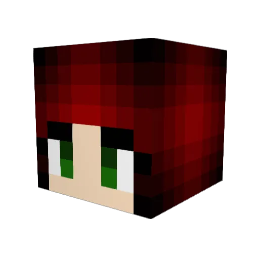 unimon Minecraft avatar head, 3D render