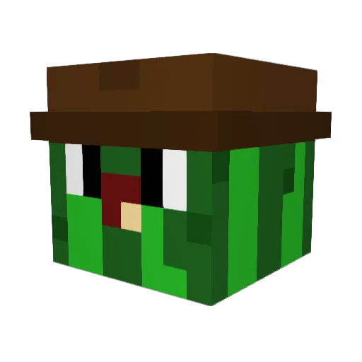 uninger_ Minecraft avatar head, 3D render