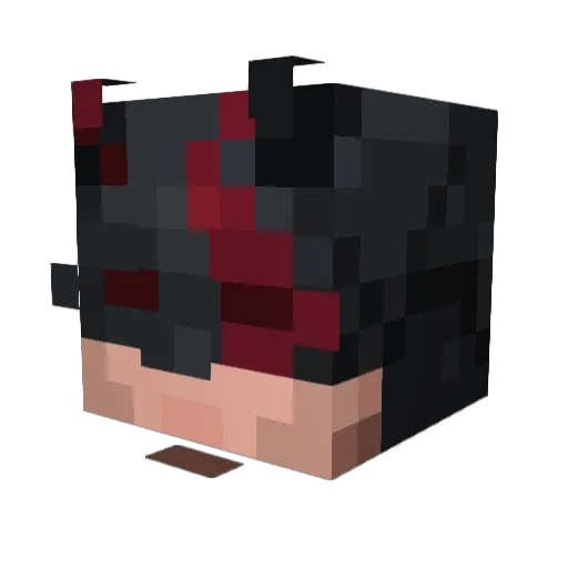 unipugtnt Minecraft avatar head, 3D render
