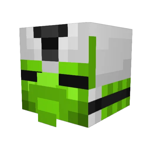 unique54321 Minecraft avatar head, 3D render