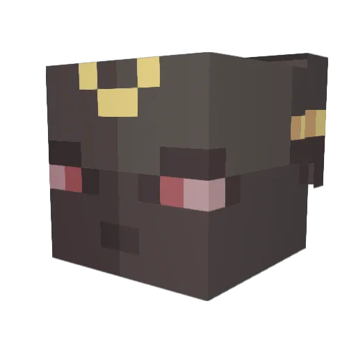 unisticher Minecraft avatar head, 3D render