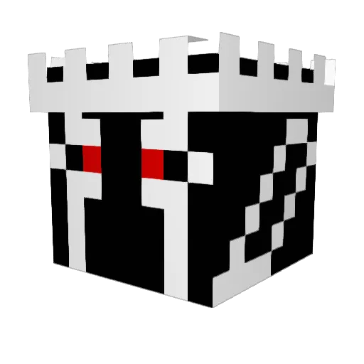 univer10 Minecraft avatar head, 3D render
