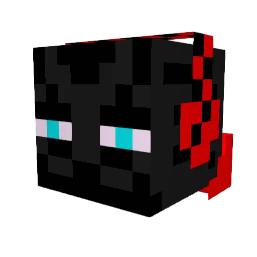 unix0204 Minecraft avatar head, 3D render