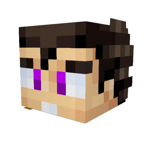 unixgm Minecraft avatar head, 3D render