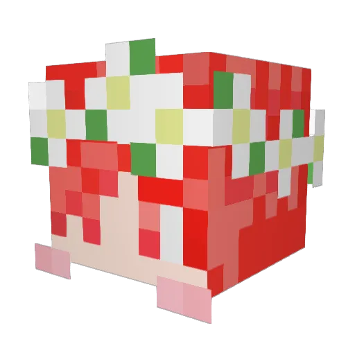 unjikang Minecraft avatar head, 3D render