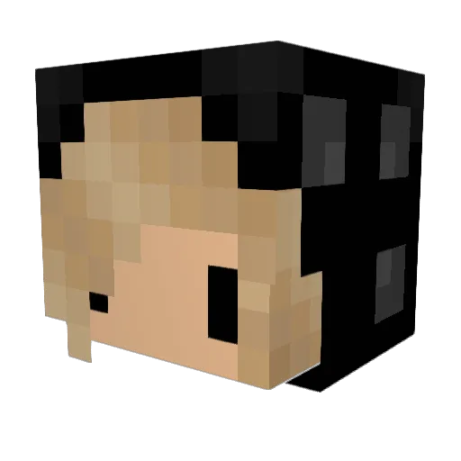 unjulunu Minecraft avatar head, 3D render