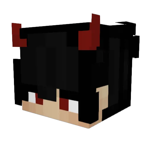 unjusified Minecraft avatar head, 3D render
