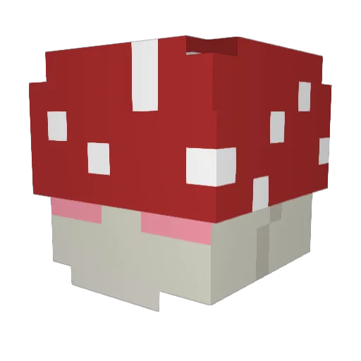 unkennedi Minecraft avatar head, 3D render