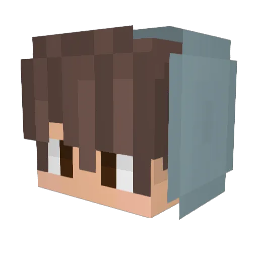 unkenwurzel Minecraft avatar head, 3D render